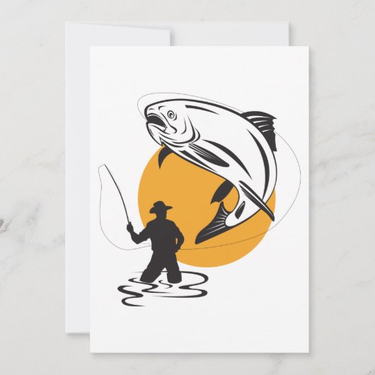 マス魚釣り 招待状 (正面)