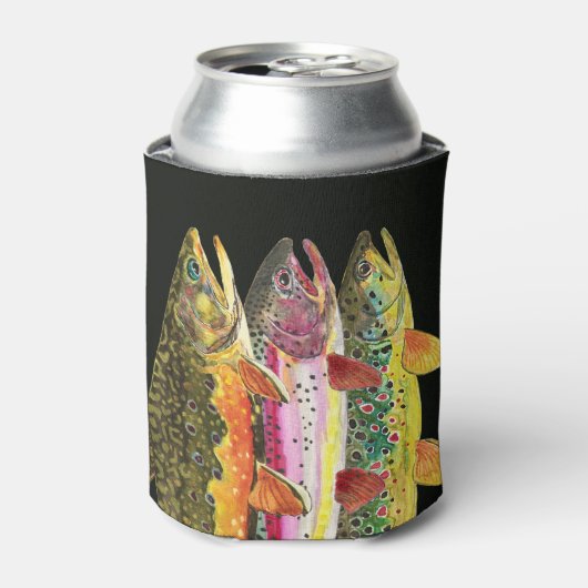 マス魚釣り 缶クーラー (缶正面)