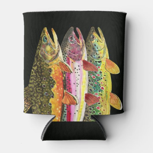 マス魚釣り 缶クーラー (正面)