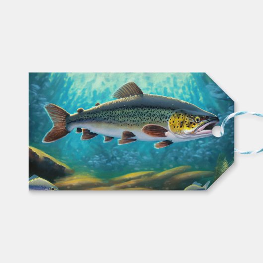 マス魚魚釣り ギフトタグ (正面(横))