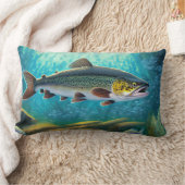 マス魚魚釣り ランバークッション (ブランケット)