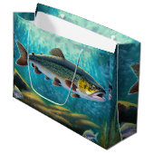 マス魚魚釣り ラージペーパーバッグ (正面アングル)