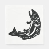 マス魚 スタンダードランチョンナプキン (正面)