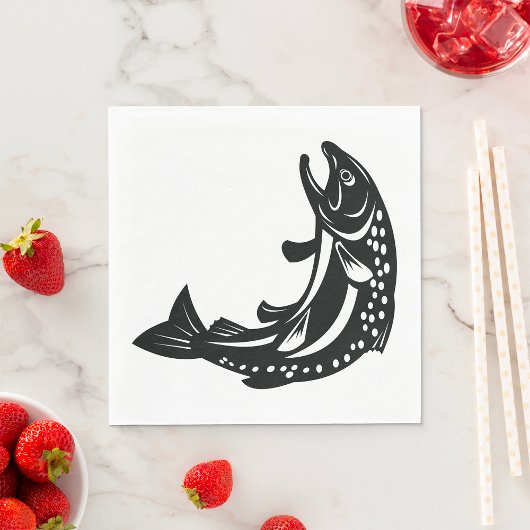 マス魚 スタンダードランチョンナプキン