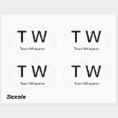 マス・ウィスパー・T W 楕円形シール (シート)