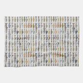 マス、チャー、グレーリング、フーチョ、ホワイトフィッシュグループ キッチンタオル (横)