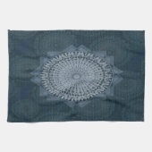 マス・ブルー・サークルの開始 キッチンタオル (横)