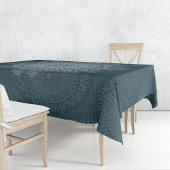 マス・ブルー・サークルの開始 テーブルクロス