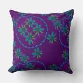 マズフローラバブシンプルル数々の紫 クッション (正面)