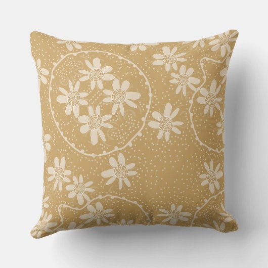 マズフローラバブル水玉模様塩キャラメル クッション (裏面)