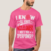 マズルローダーライフルのマズルローディング洗浄キットボア Tシャツ (正面)