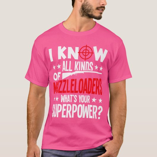 マズルローダーライフルのマズルローディング洗浄キットボア Tシャツ (正面)
