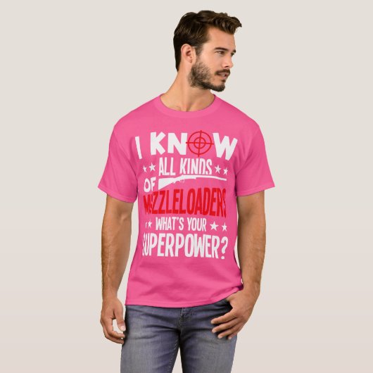 マズルローダーライフルのマズルローディング洗浄キットボア Tシャツ (正面フル)