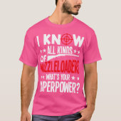 マズルローダーライフルのマズルローディング洗浄キットボア Tシャツ (正面)