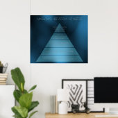 マズローのニーズ階層 ポスター (ホームオフィス)