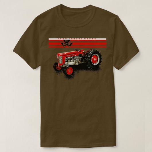 マセイファーガソン65ヴィンテージトラクター Tシャツ (デザイン正面)