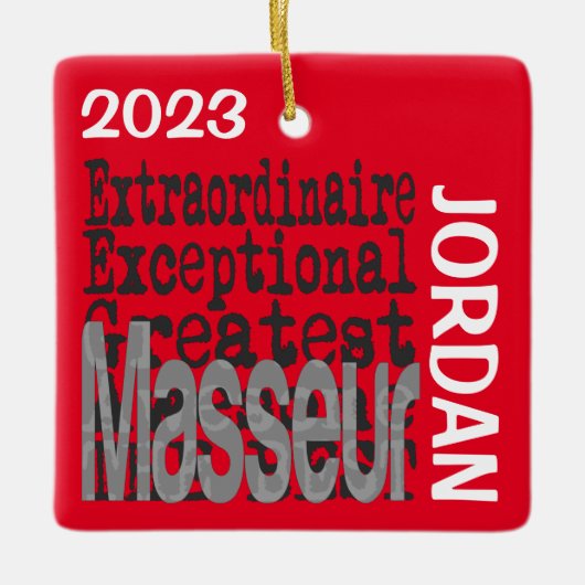 マセウールエクソナレアカスタム セラミックオーナメント (正面)