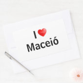 マセオが大好き 長方形シール (封筒)