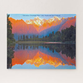 マセソン湖ニュージーランドからのクリスマスの挨拶 ジグソーパズル