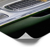 マセラティイタリアンスポーツカーフロントビュー ポスター (角)