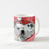 マセラティ·マグの白いボクサー犬 コーヒーマグカップ (正面右)