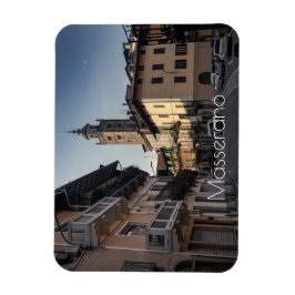 マセラーノ夕べスカイライン，ビエラ，イタリア マグネット