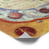 マゼランの世界航海を追跡する地図 ポスター (角)