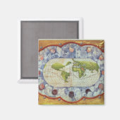 マゼランの世界航海を追跡する地図 マグネット (正面/裏面)