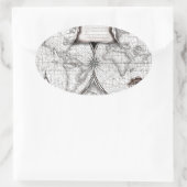 マゼランの地図 楕円形シール (バッグ)