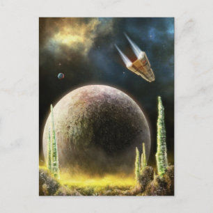 マゼラン探査機 – 宇宙表面 SFアート ポストカード