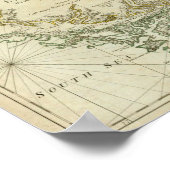 マゼラン海峡の図 ポスター (角)