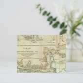 マゼラン海峡の図 ポストカード (スタンド正面)