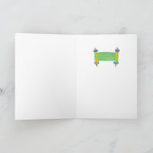 マゼルトフバク(ユダヤ教の)バル・ミツバー カード (内部)