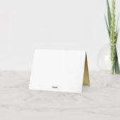 マゼルトフ金ゴールドおめでとうノートカード ノートカード (裏面)