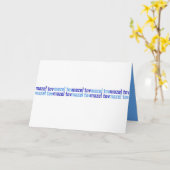 マゼル·トフ（ブルース） カード (黄色い花)