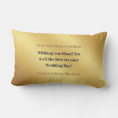 マゼルTOV金ゴールドおめでとうございますノートカード ランバークッション (裏面)