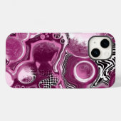 マゼンかわいらしタピンクデジタ絵画ル注ぎ Case-Mate iPhoneケース (裏面 (横))