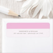 マゼンかわいらしタ差出人住所ラベル ラベル (インサイチュ)