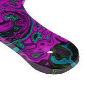 マゼンはっきりしたタ抽象芸術グルーヴィ液体アートスワール カッティングボード (角)