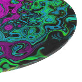 マゼンはっきりしたタ抽象芸術グルーヴィ液体アートスワール カッティングボード (角)