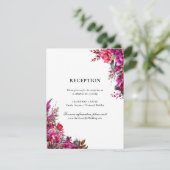 マゼンはっきりしたタ春の結婚式披露宴 エンクロージャーカード (スタンド正面)