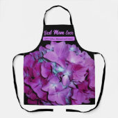 マゼンエレガントタティール（緑がかった色）フローラロマンチックアジサイ エプロン (正面)