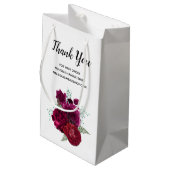 マゼンエレガントタバラフローラブーケありがとう スモールペーパーバッグ (裏面アングル)