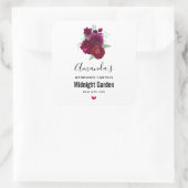 マゼンエレガントタバラフローラブーケキャンドルビズ スクエアシール (バッグ)