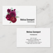 マゼンエレガントタバラフローラブーケ 名刺 (正面/裏面)