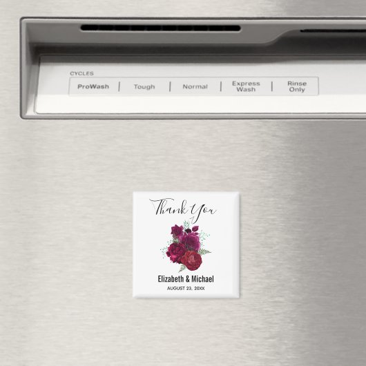 マゼンエレガントタバラフローラ結婚ブーケ マグネット (インサイチュ (食洗機))