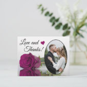 マゼンエレガントタバラポ結婚スラブ&感謝してい ポストカード (スタンド正面)