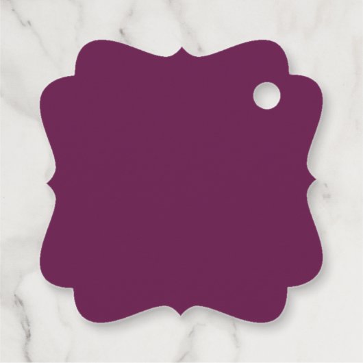 マゼンエレガントタパープル&金ゴールド結婚ズ・サンキュー フェイバータグ (裏面)