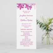 マゼンエレガントタラン水カラー結婚式 プログラム (スタンド正面)