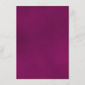 マゼンエレガントタ反射バラ結婚の詳細 エンクロージャーカード (裏面)